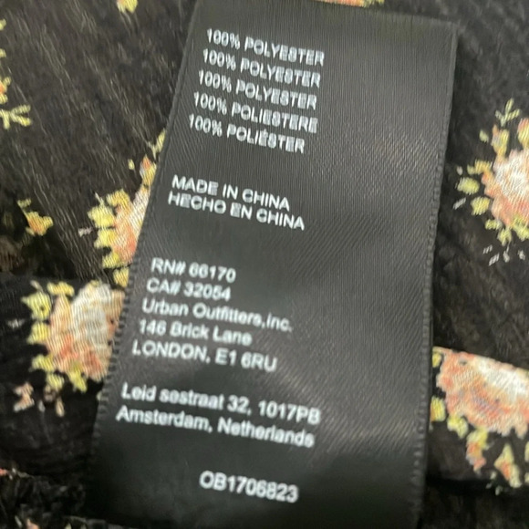 Urban Outfitters Floral Babydoll Short Sleeve Dress Small - Picture 10 of 11